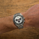 Seiko Prospex Speedtimer Solar Chronograph Silver Dial Silver Steel Strap Watch for Men - SSC911