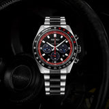 Seiko Prospex Speedtimer Solar Chronograph Datsun 240Z Collaboration Limited Edition Black Dial Two Tone Steel Strap Watch for Men - SSC957
