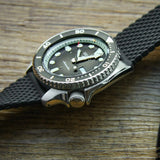 Seiko 5 Sports SKX Automatic Black Dial Black Silicone Strap Watch for Men - SRPD73K2