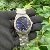 Tissot PRC 100 Solar Quartz Blue Dial Silver Steel Strap Watch for Men - T151.422.11.041.00