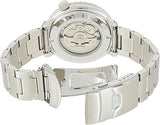 Seiko 5 Sports Automatic Black Dial Silver Steel Strap Watch for Men - SRPC61J1