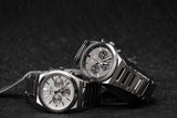 Seiko Conceptual Chronograph Grey Dial Silver Steel Strap Watch for Men - SSB455P1