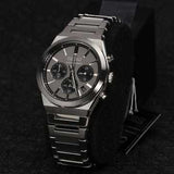 Seiko Conceptual Chronograph Grey Dial Silver Steel Strap Watch for Men - SSB455P1