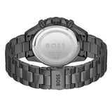 Hugo Boss Admiral Chronograph Black Dial Black Steel Strap Watch for Men - 1514258