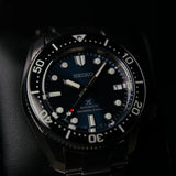 Seiko Prospex Marinemaster Automatic Scuba Divers Blue Dial Silver Steel Strap Watch for Men - SPB187J1