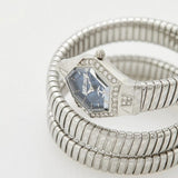 Just Cavalli Mesmerizing Blue Dial Silver Steel Strap Watch for Women - JC1L304M0015