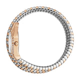 Just Cavalli Mesmerizing White Dial Two Tone Steel Strap Watch for Women - JC1L304M0075