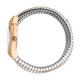 Just Cavalli Cristallo Silver Dial Two Tone Steel Strap Watch for Women - JC1L307M0065