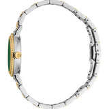 Just Cavalli Donna Glam Green Dial Two Tone Steel Strap Watch for Women - RC5L098M0065