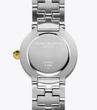 Tory Burch Reva Gold Dial Two Tone Steel Strap Watch for Women - TBW4016