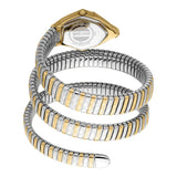Just Cavalli Mesmerizing White Dial Two Tone Steel Strap Watch for Women - JC1L304M0055