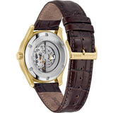 Hugo Boss Principle Skeleton Grey Dial Brown Leather Strap Watch for Men - 1514235