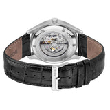 Hugo Boss Principle Skeleton Black Dial Black Leather Strap Watch for Men - 1514234
