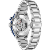 Hugo Boss Bossmatic Automatic Blue Dial Silver Steel Strap Watch for Men - 1514177
