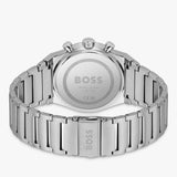 Hugo Boss Candor Chronograph Green Dial Silver Steel Strap Watch for Men - 1514220