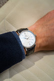 IWC Portofino Automatic White Dial Black Leather Strap Watch for Men - IW356501