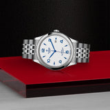 Tudor 1926 Automatic White Dial Silver Steel Strap Watch for Men - M91650-0005