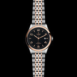 Tudor 1926 Automatic Black Dial Two Tone Steel Strap Watch for Men - M91651-0003