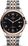 Tudor 1926 Automatic Black Dial Two Tone Steel Strap Watch for Men - M91651-0003