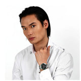Maserati Competizione Chronograph Black Dial Silver Steel Strap Watch For Men - R8873600008