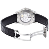 Maurice Lacroix Pontos Date Automatic Black Dial Black Leather Strap Watch For Men - PT6148-SS001-330