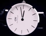 Daniel Wellington Classic Petite York White Dial Brown Leather Strap Watch For Women - DW00100244