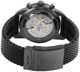 Breitling Superocean Heritage B01 Chronograph 44 Green Dial Black Mesh Bracelet Watch for Men - MB01621A1L1S1