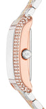 Michael Kors Emery Three-Hand White Dial Two Tone Steel Strap Watch for Women - MK4744