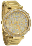 Michael Kors Parker Gold Dial Gold Steel Strap Watch for Women - MK5856