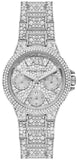 Michael Kors Camille Multifunction Crystals Silver Dial Silver Steel Strap Watch For Women - MK6996