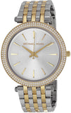 Michael Kors Darci Silver Dial Two Tone Steel Strap Watch for Women - MK3215