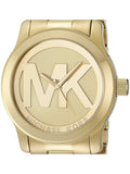 Michael Kors Runway Gold Dial Gold Steel Strap Watch for Women - MK5473