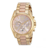 Michael Kors Bradshaw Gold Dial Two Tone Steel Strap Watch for Women - MK6359