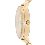 Michael Kors Melissa Pave Gold Dial Gold Steel Strap Watch for Women - MK4371