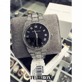 Michael Kors Channing Diamonds Black Dial Silver Steel Strap Watch for Women - MK6089