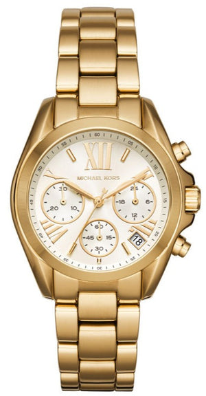 Michael Kors Lexington Quartz Gold Dial Gold Steel Strap Watch For Women - MK6267