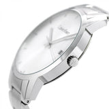 Calvin Klein City Chronograph Silver Dial Silver Steel Strap Watch for Men - K2G2G14X