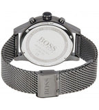 Hugo Boss Jet Chrongraph Blue Dial Gunmetal Grey Mesh Bracelet Watch for Men - 1513677