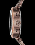 Michael Kors Parker Analog Quartz Brown Dial Brown Steel Strap Watch For Women - MK6378