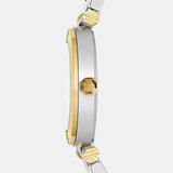 Tory Burch Classic T White Dial Two Tone Steel Strap Watch for Women - TBW9014