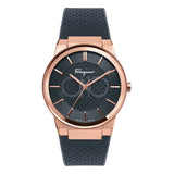 Salvatore Ferragamo Sapphire Black Dial Black Silicone Strap Watch for Men - SFHP00420
