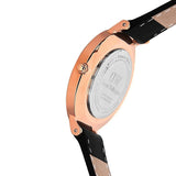 Daniel Wellington Classic Petite Sheffield Black Dial Black Leather Strap Watch For Women - DW00100224