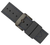 Guess Odyssey Blue Dial Grey Rubber Strap Watch For Men - W1108G6