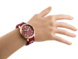 Tommy Hilfiger Claudia Red Dial Two Tone Steel Strap Watch for Women - 1781744