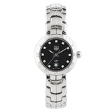 Tag Heuer Link Quartz Diamonds Black Dial Silver Steel Strap Watch for Women - WAT1410.BA0954
