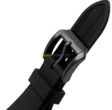 Emporio Armani Diver Chronograph Black Dial Black Silicone Strap Watch For Men - AR11515