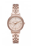 Michael Kors Cinthia Mother of Pearl Rose Gold Dial Rose Gold Steel Strap Watch for Women - MK3643