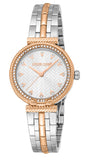Just Cavalli Chiarezza Snake Core Silver Dial Two Tone Steel Strap Watch for Women - RC5L078M0075