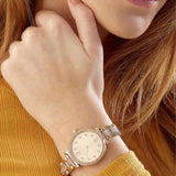 Michael Kors Sofie Quartz Gold Dial Gold Steel Strap Watch For Women - MK3881