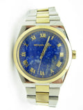 Michael Kors Channing Blue Dial Two Tone Steel Strap Watch For Women - MK5893